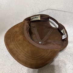 美品！80's USA製 L.L.Bean 6パネルレザーキャップ LARGE エルエルビーンの画像