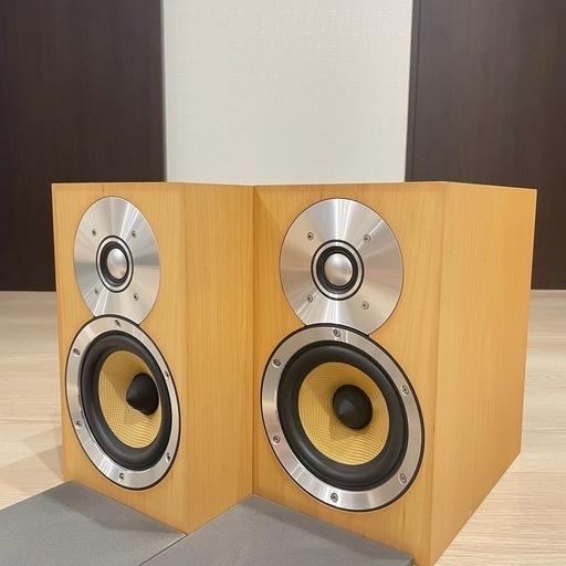 B&WBowers & Wilkins CM1 スピーカー ペア 高音質 ナチュラルウッド