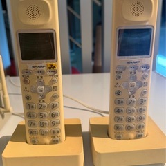 シャープ FAX  子機 2台 UX-D83CWの画像
