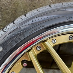 【激安】ゴールド WORK LANVEC LM1 ワーク ランベック 225/40R19 4本の画像