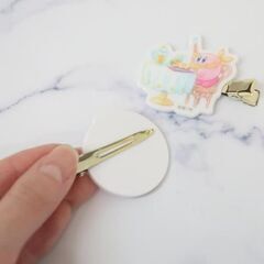 星のカービィ アクリルヘアクリップ ヘアアクセ キャラクター ハッピーモーニング たのしいブレックファーストの画像