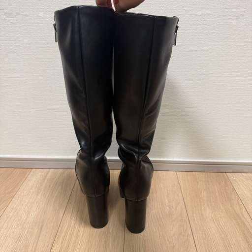 ランダ　RANDA 晴雨兼用 ストレッチ ラウンドトゥストームロングブーツ