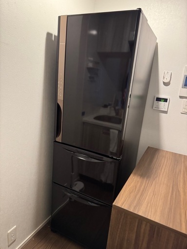 日立 冷蔵庫 3ドア 375L R-K380HV 2017年製