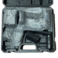 ブロワー 残量表示 LED照明 PSE バッテリー2個 充電式 コードレス 5000mAh 洗車 キーボード 落ち葉 除雪 の画像