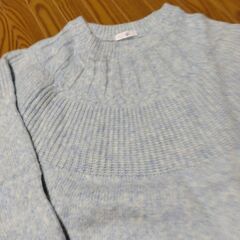 新品セーター　7枚（やまぶき3枚・水色3枚・薄紫1枚）　ゆったりMサイズの画像