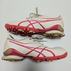 ◆asics アシックス｜TGN904｜GELACE THEA 2｜ゲルエース シーア｜ゴルフシューズ｜23cm｜ホワイト｜ジュニア｜レディース｜ゴルフの画像