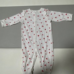 プチバトー H&M ロンパース 12m/74cm ハート柄 花柄 カニ柄の画像