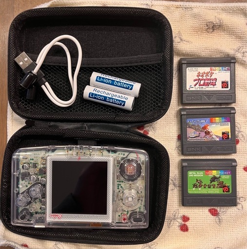 ネオジオポケットカラー 本体 IPS バックライト液晶　ソフト　その他セット