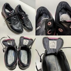 ◆asics アシックス｜TGN904｜GELACE THEA 2｜ゲルエース シーア｜ゴルフシューズ｜23cm｜ブラック｜ジュニア｜レディース｜ゴルフの画像