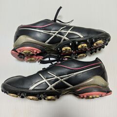 ◆asics アシックス｜TGN904｜GELACE THEA 2｜ゲルエース シーア｜ゴルフシューズ｜23cm｜ブラック｜ジュニア｜レディース｜ゴルフの画像