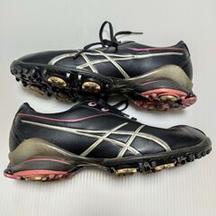 ◆asics アシックス｜TGN904｜GELACE THEA 2｜ゲルエース シーア｜ゴルフシューズ｜23cm｜ブラック｜ジュニア｜レディース｜ゴルフの画像