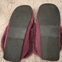 美品　UGGスエードファーモカシンの画像