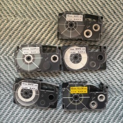 【CASIO ネームランド BIZ KL-T50＋テープ5本セット】の画像