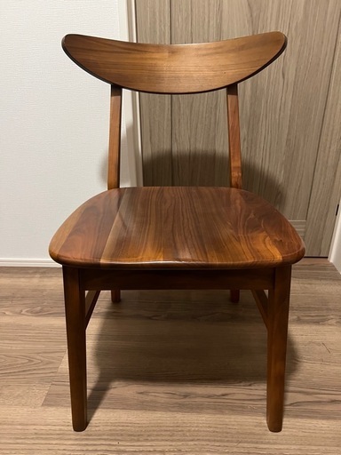 無垢材ウォルナットダイニングチェア／ウッドチェア②
