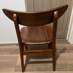 無垢材ウォルナットダイニングチェア／ウッドチェア②の画像