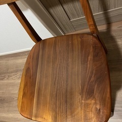 無垢材ウォルナットダイニングチェア／ウッドチェア②の画像