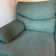 ニトリ3人掛けソファ 布張りタイプの画像