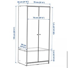 IKEA クローゼット　収納　タンスの画像