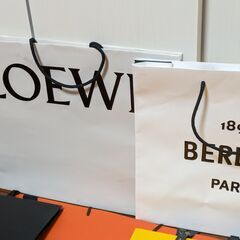 ブランド 紙袋 ショッパー エルメス ルイヴィトン フェンディ サンローラン ロエベ ラルフローレン等 セットの画像