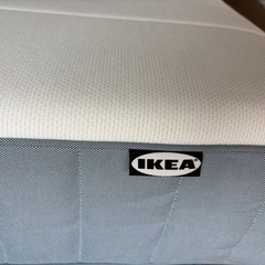 IKEA ポケットコイルマットレス、ヴェステロイ、かため/ライトブル -, 90x200 cm の画像