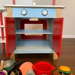 おままごと用キッチンセットの画像