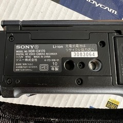 美品 ソニー ハンディカム HDR-CX170 純正偏光レンズ付きの画像