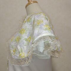 つけえり　付け襟　イエロー×花の画像