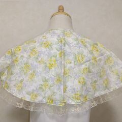 つけえり　付け襟　イエロー×花の画像