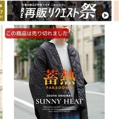 レディース蓄熱アウター 大きいサイズの画像