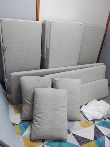 IKEA  フリーヘーテン　L字ソファベッド