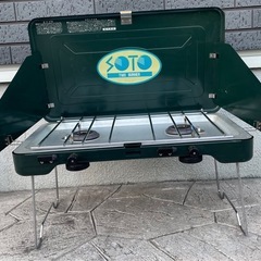 ガスコンロ　2口　BBQ キャンプ　カセットコンロの画像