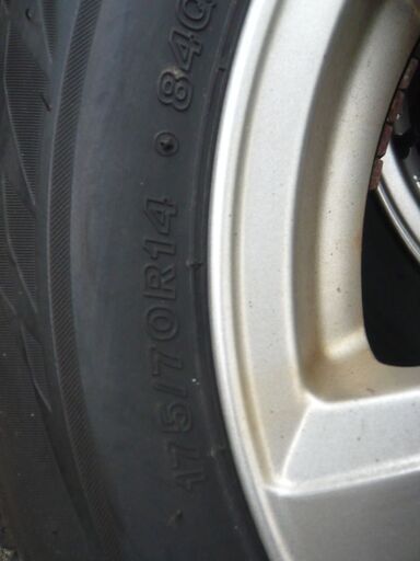 【溝高】2021年製 175/70R14(175/65R15) BLIZZAK VRX2 スタッドレスタイヤ アルミ　コンパクトカー