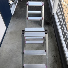  アルミ はしご 踏み台 3段格安二つの画像