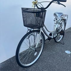 自転車　未使用　マイコレクション　マイコレ　24インチ　チャリ　6段 ギア付きの画像