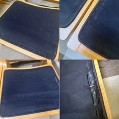 【引き取り限定】無印 リビングでもダイニングでもつかえるソファチェア オーク材の画像