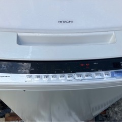 【中古】日立8.0k洗濯機　大容量　インバーター式【E1124IK】の画像