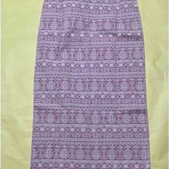 未使用　ロングスカート　ピンク　M　総柄　スリット　ボトムス　タイト　ラレイアの画像