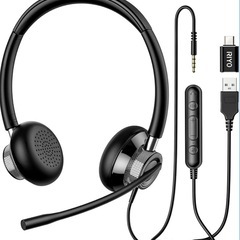 🎧 RIYO ヘッドセット 有線 マイク付き H361の画像