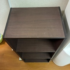 カラーボックス　ブラウンの画像