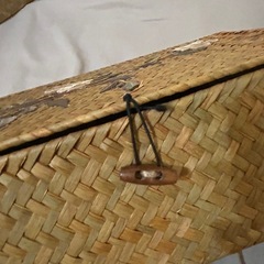 アンティーク カゴ 収納ケース 2個の画像
