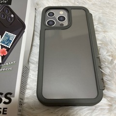 iPhone13 pro  ケース　グレー　耐衝撃　MIL 米軍の画像