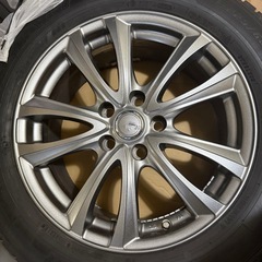 17インチアルミホイール　スタッドレスタイヤ　4本セットの画像