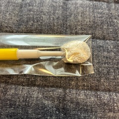 ふわふわシルク歯ブラシ（愛犬の歯ブラシ）Sサイズ（イエロー）犬用歯ブラシ　犬 歯磨きの画像