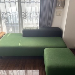 無印ソファ　カバー&オットマンもありますの画像