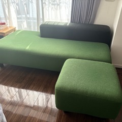 無印ソファ　カバー&オットマンもありますの画像