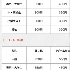 スターボール名取店　2ゲーム、貸靴代無料ペア招待券の画像