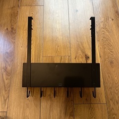 山崎実業 デスク下ケーブル収納ブラックの画像