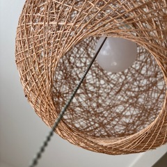 ラタン風 ペンダントライト 照明の画像