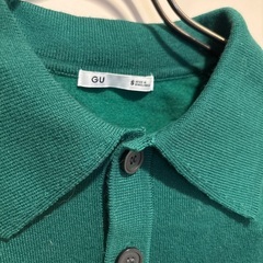 GUメンズニットポロシャツSサイズ0円の画像