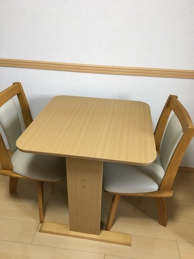 ★ニトリ★2人がけダイニングセット★回転椅子★